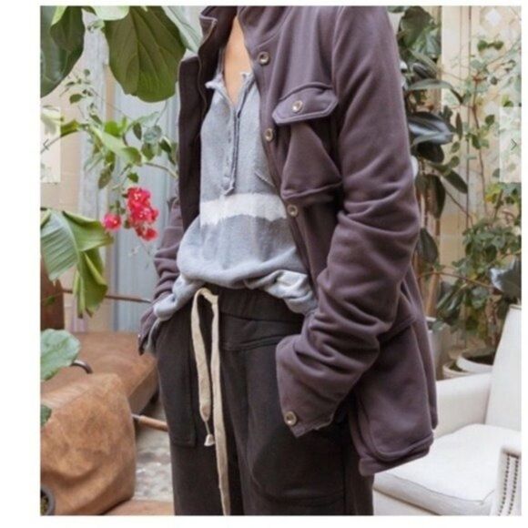 UTILITY Jacket in gray Stone Washed - Picture 5 of 12